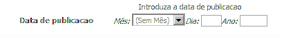 data de publicação